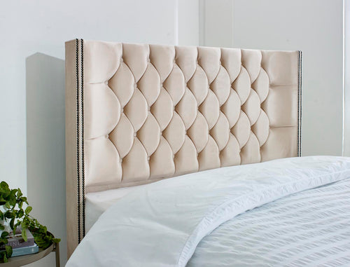 Washington Winged Floor Standing Upholstered Headboard