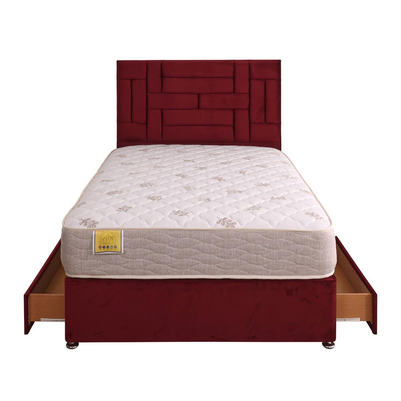 Zeus Orthopaedic Coil Sprung Divan Bed Set