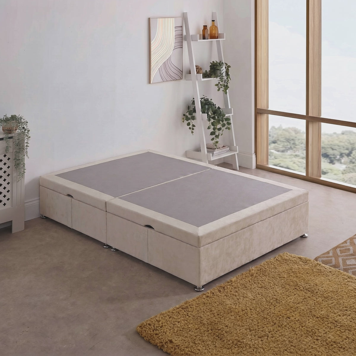 Split Ottoman Storage Side Lift Divan Bed Base