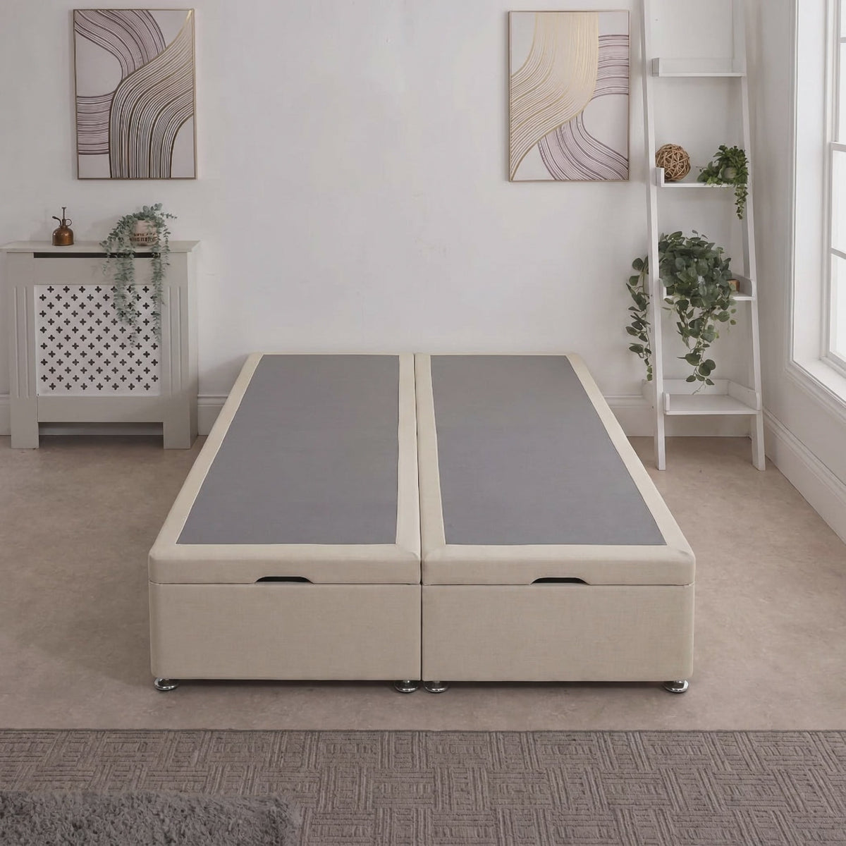 Split Ottoman Storage End Lift Divan Bed Base