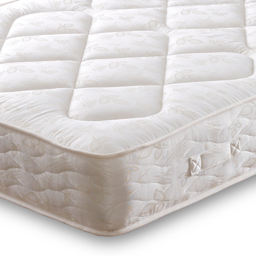 The Apollo Adonis Open Coil mattress is 25cm thick, constructed from a 12.5 gauge open coil springs unit with rod edge support to provide a firm comfort support. Double sided mattress, both sides can be turned regularly, prolonging the life of the mattress. 