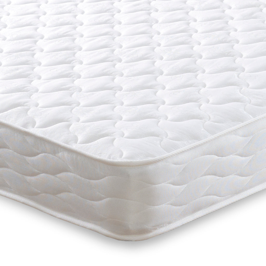 The Apollo Cronus Open Coil mattress is topped with a luxury Belgian damask fabric which is micro-quilted for an extra premium feel and comfort. Mattress is double sided so mattress can be turned regularly, thus prolonging the longevity of the mattress and retaining it's performance. 