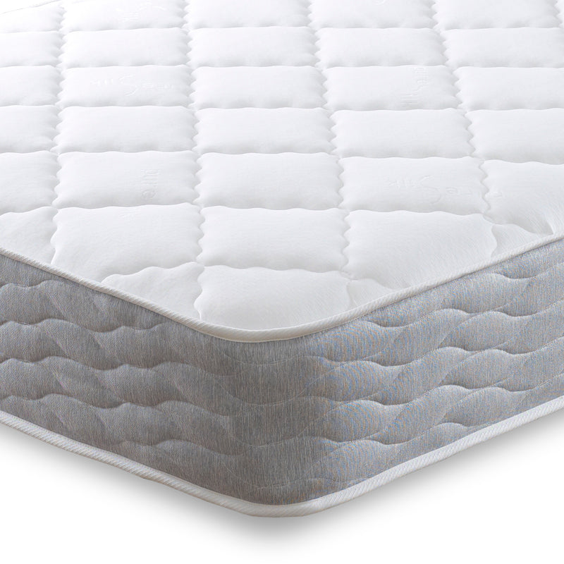 The Apollo Entice Memory Foam And Spring mattress is a luxurious mattress offering a huge amount of comfort and support, this is complemented by a 13.5 gauge open coil springs unit with a layer of memory foam and generous layers of fillings.   Apollo have micro quilted the Entice Memory Mattress top and bottom making it suitable to sleep on both sides, allowing your body to totally unwind.