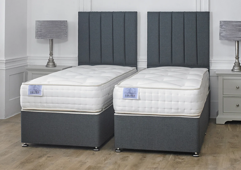 Luxury Hotel Zip and Link 5000 pocket sprung intelligent Wool Divan Bed Set