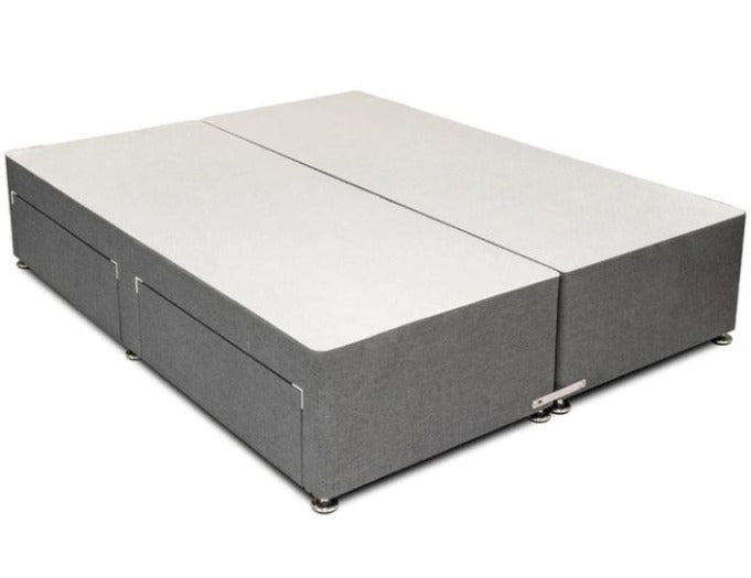 Zip and Link Divan Bed Base- Great solution for hotels and B&B's. Zip and Link divan base can split into 2 small single bases or single bases joining together to create a king size or super king size. Also mattresses can be paired up different so great for couples with different sleeping preference.